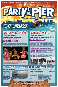 Party at the Pier 2011 poster